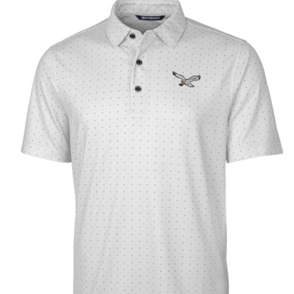 $120 Philadelphia Eagles Historic Cutter & Buck Pike Double Dot Print Mens 3XL